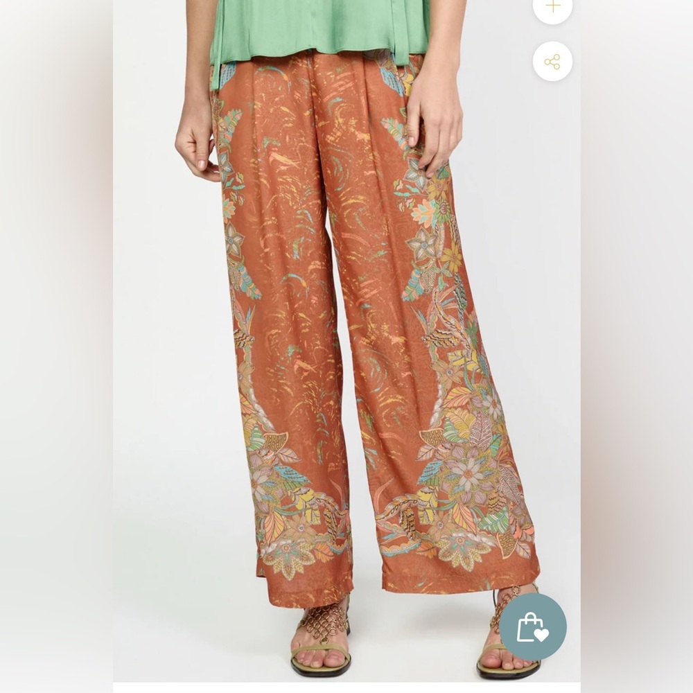 Current Air Rust Boarder Print Pants